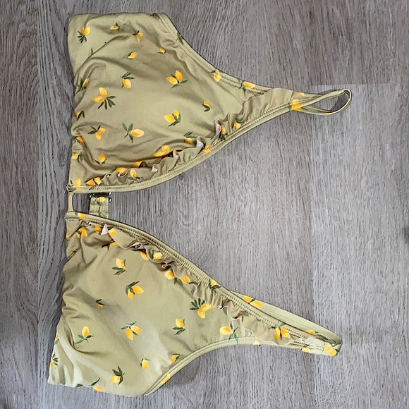 LC Lauren Conrad Light Green/Lemon Bikini set Women’s - Picture 7 of 11